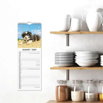 Red Robin Honden en Puppies Slimline Kalender 2027