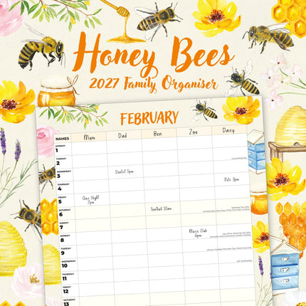 Red Robin Honey Bees Family Organiser 2027