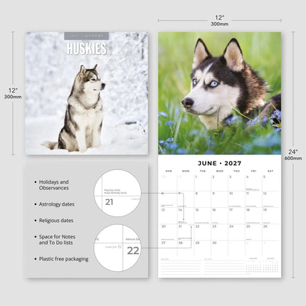 Red Robin Husky Kalender 2027