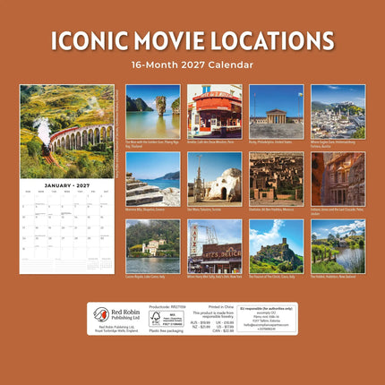 Red Robin Iconic Movie Locations Kalender 2027