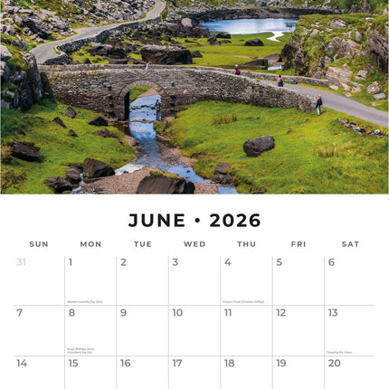 Red Robin Ierland Kalender 2026
