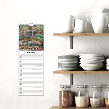 Red Robin Impressionists Slimline Kalender 2026