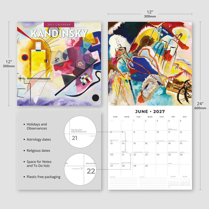 Red Robin Kandinsky Kalender 2027