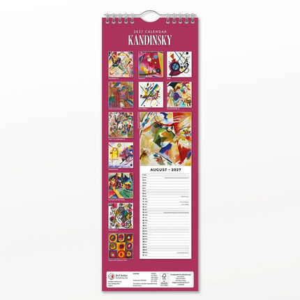 Red Robin Kandinsky Slimline Kalender 2027