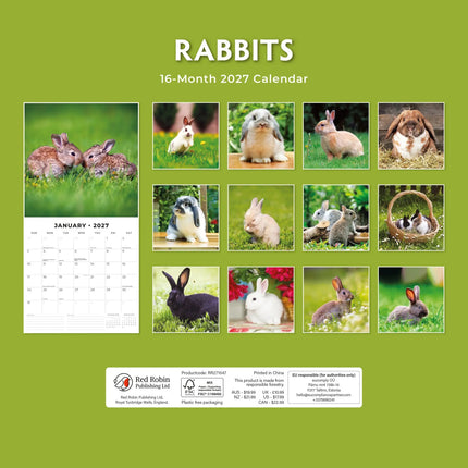 Red Robin Konijnen Kalender 2027