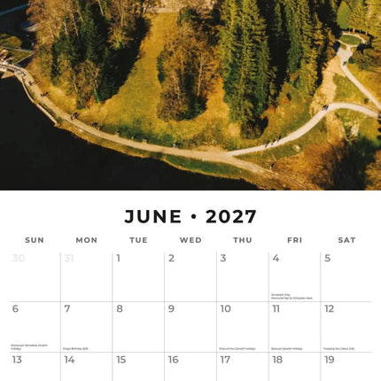 Red Robin Kroatië Kalender 2027