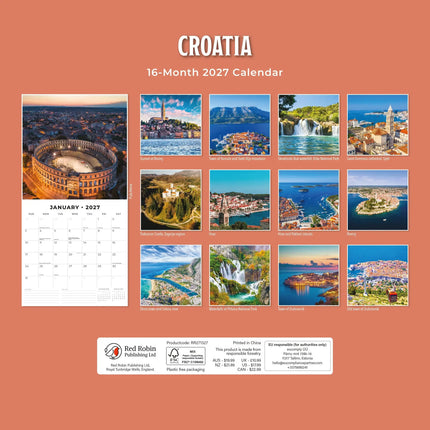 Red Robin Kroatië Kalender 2027