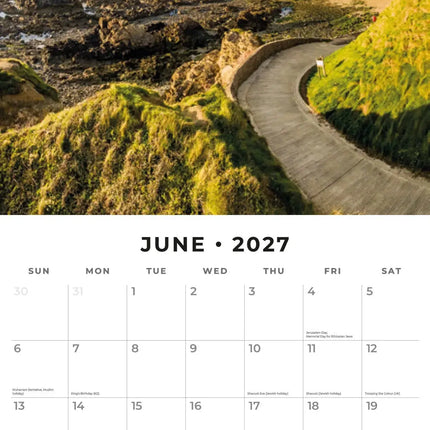Red Robin Kustlijn Groot-Brittannië Kalender 2027