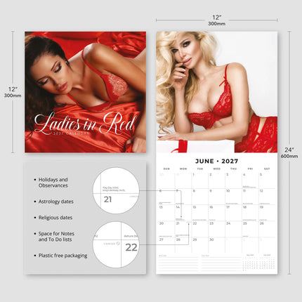 Red Robin Ladies in Red Kalender 2027