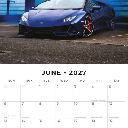 Red Robin Lamborghini Kalender 2027