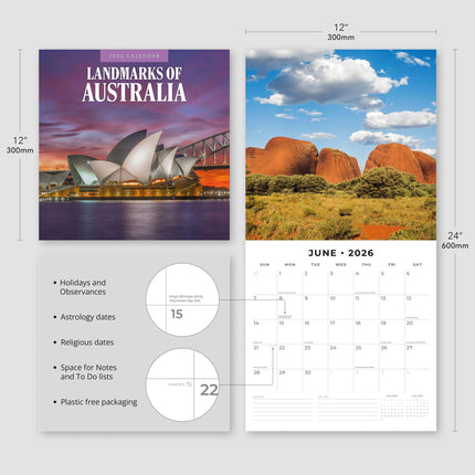 Red Robin Landmarks of Australia Kalender 2026