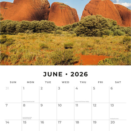 Red Robin Landmarks of Australia Kalender 2026