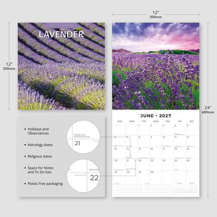 Red Robin Lavendel Kalender 2027