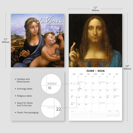 Red Robin Leonardo Da Vinci Kalender 2026