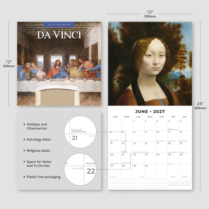 Red Robin Leonardo Da Vinci Kalender 2027