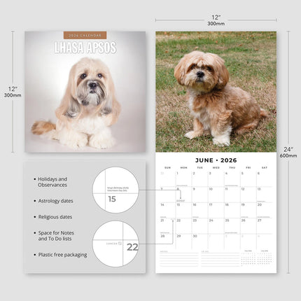 Red Robin Lhasa Apso Kalender 2026