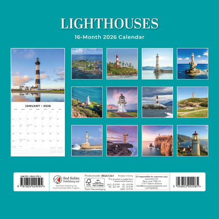 Red Robin Lighthouses Kalender 2026