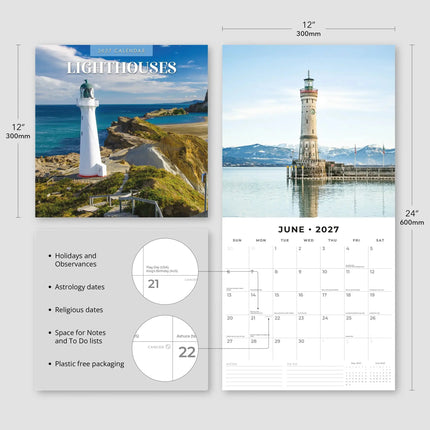 Red Robin Lighthouses Kalender 2027