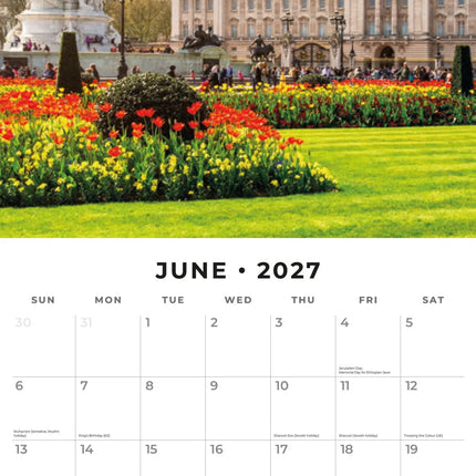 Red Robin London Kalender 2027