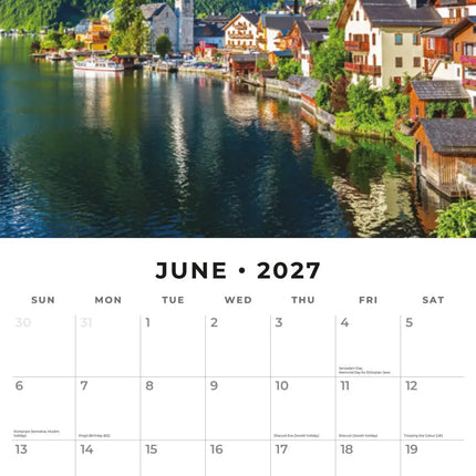 Red Robin Medieval Towns Kalender 2027