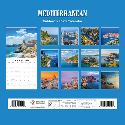 Red Robin Mediterranean Kalender 2026
