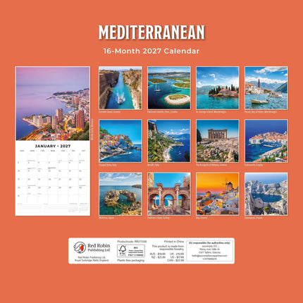 Red Robin Mediterranean Kalender 2027