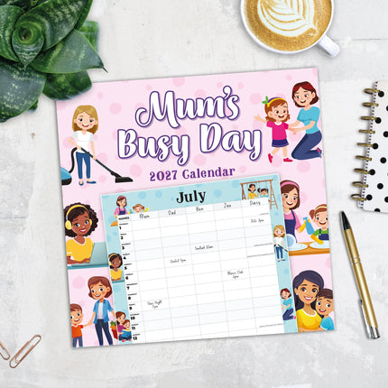 Red Robin Mums Busy Day Family Organiser 2027
