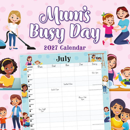Red Robin Mums Busy Day Family Organiser 2027