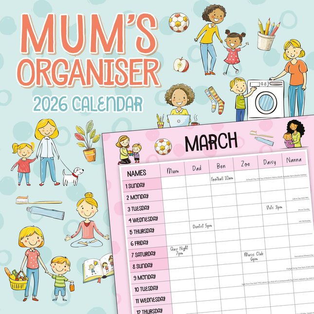 Red Robin Mums Organiser 2026