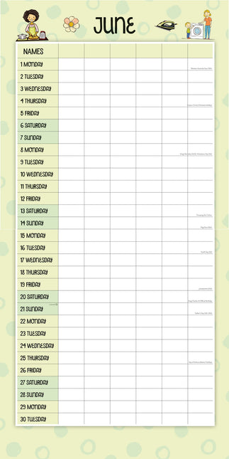 Red Robin Mums Organiser 2026