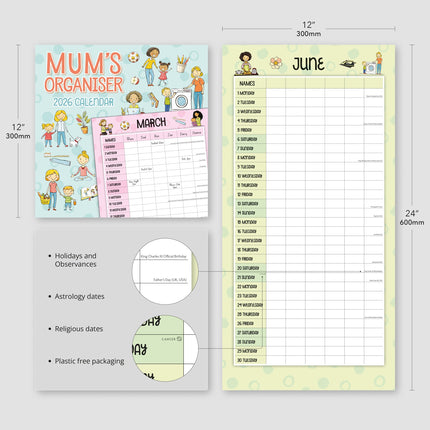 Red Robin Mums Organiser 2027