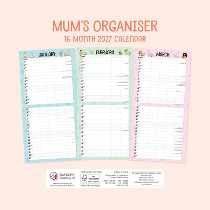 Red Robin Mums Organiser 2027