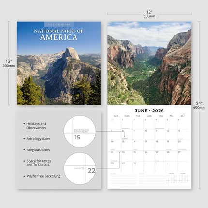 Red Robin National Parks of America Kalender 2026