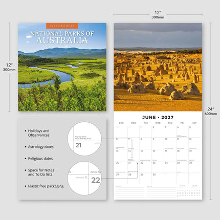 Red Robin National Parks of Australia Kalender 2027
