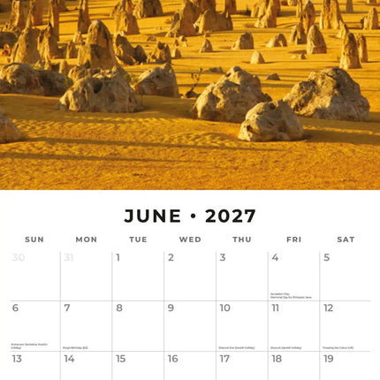 Red Robin National Parks of Australia Kalender 2027