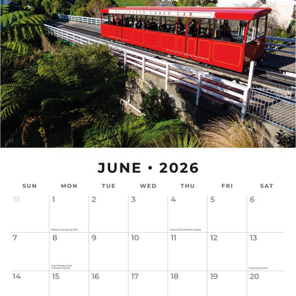 Red Robin Nieuw Zeeland Kalender 2026