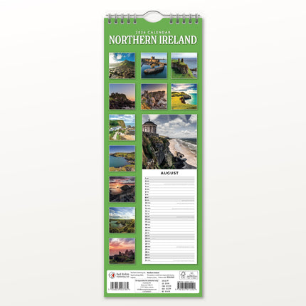 Red Robin Noord Ierland Slimline Kalender 2026