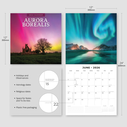 Red Robin Noorderlicht Kalender 2026
