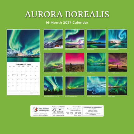 Red Robin Noorderlicht Kalender 2027