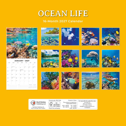 Red Robin Ocean Life Kalender 2027