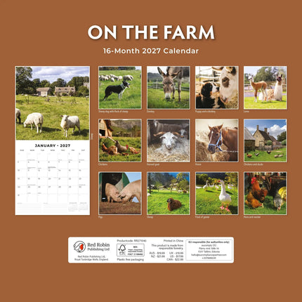 Red Robin On The Farm Kalender 2027