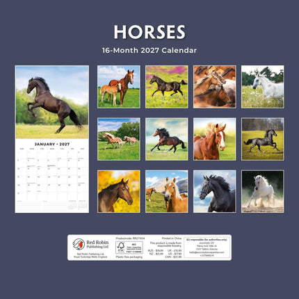 Red Robin Paarden Kalender 2027