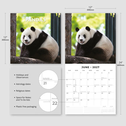 Red Robin Panda Kalender 2027