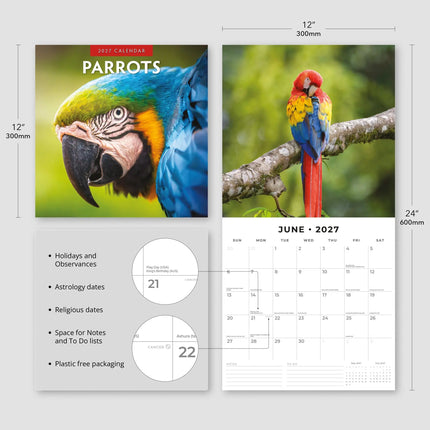 Red Robin Papegaaien Kalender 2027