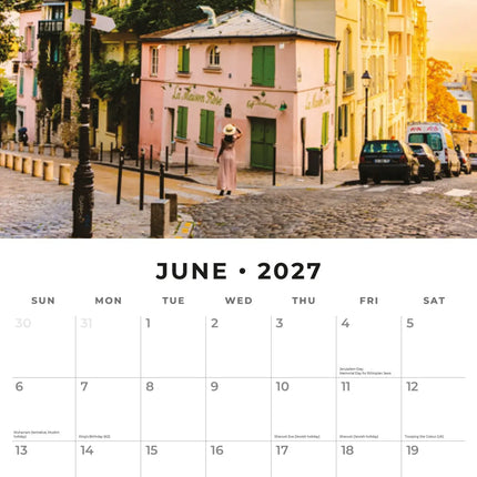 Red Robin Parijs Kalender 2027