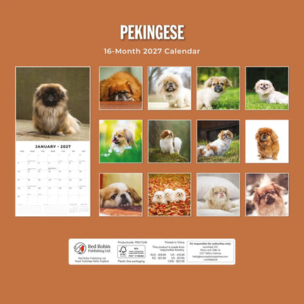 Red Robin Pekingees Kalender 2027