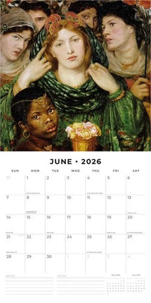 Red Robin Pre-Raphaelites Kalender 2026