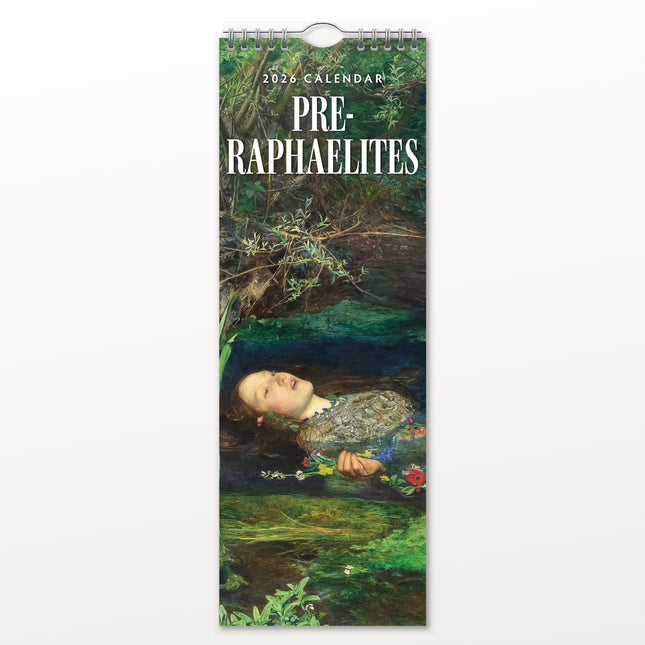 Red Robin Pre-Raphaelites Slimline Kalender 2026