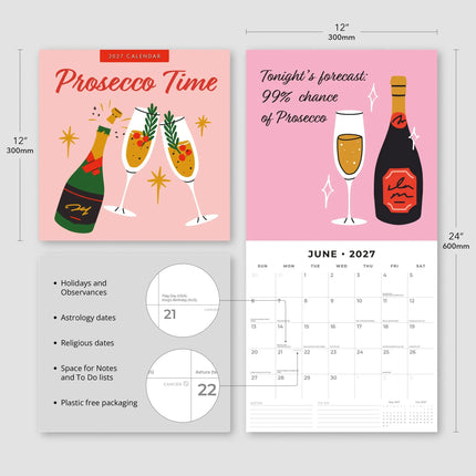 Red Robin Prosecco Time Kalender 2027