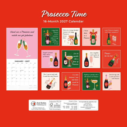 Red Robin Prosecco Time Kalender 2027